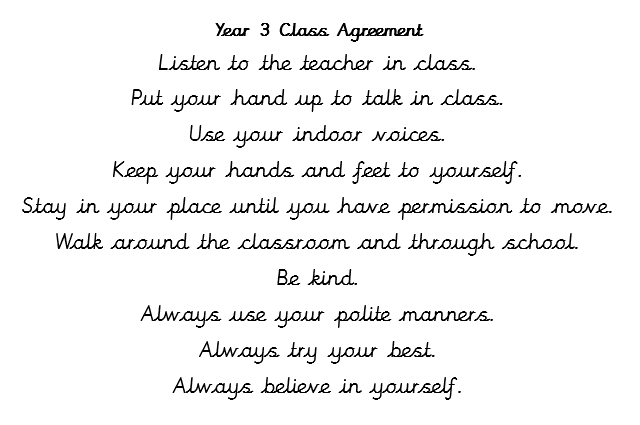 Class agreement Y 3